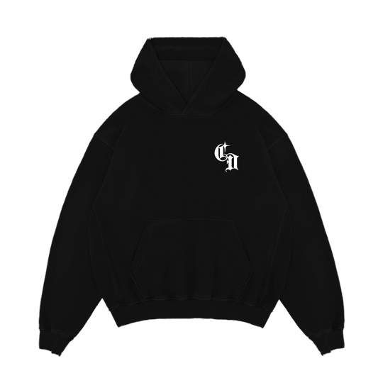 CHINESE DEMON HOODIE - BLACK