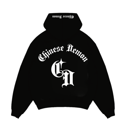 CHINESE DEMON HOODIE - BLACK